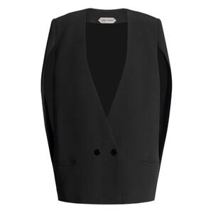 ALBERTA FERRETI Alberta Ferretti Cape Blazer Women BLACK Coats & Jackets